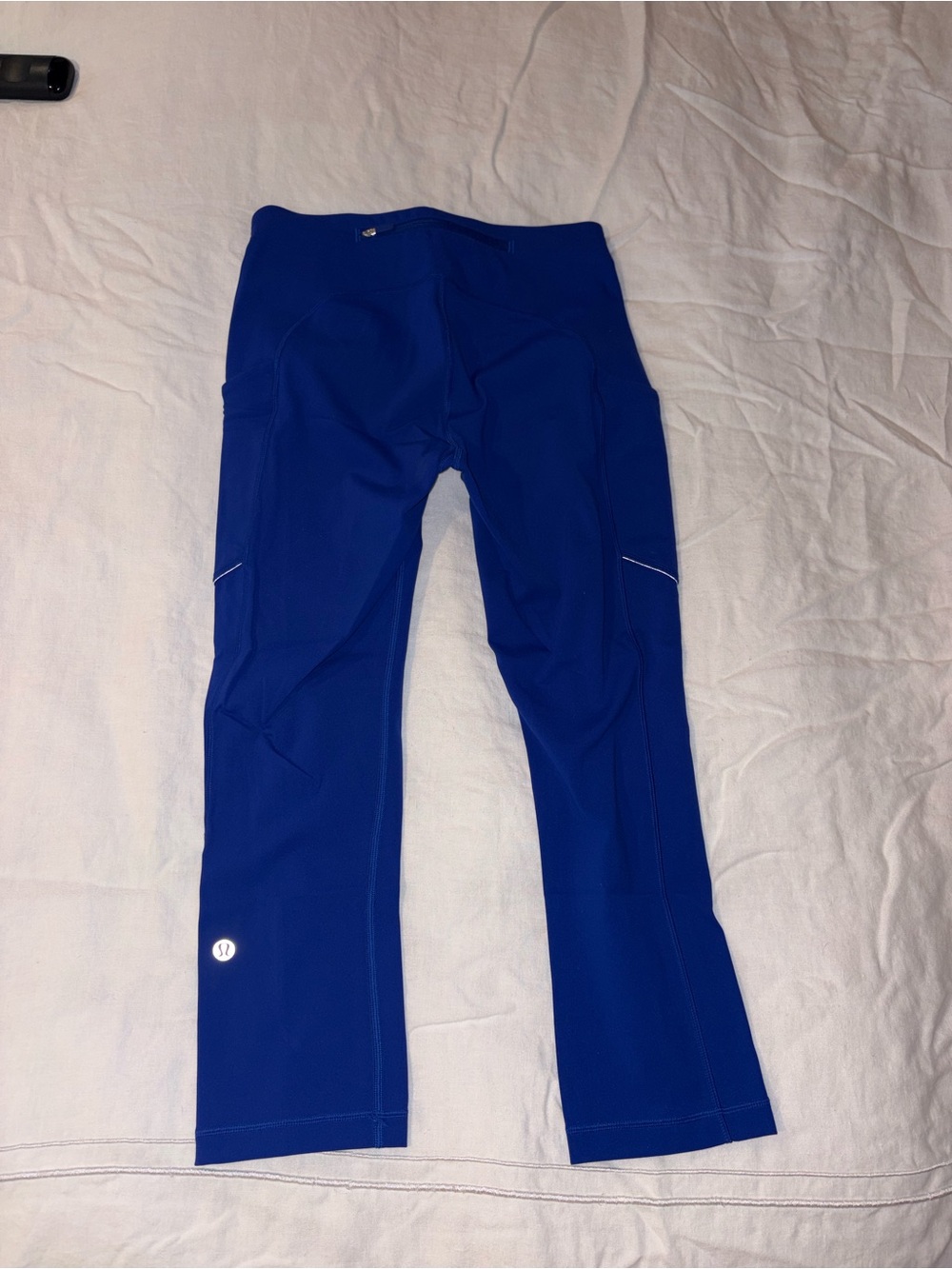 Lululemon Royal Blue Athletic Leggings with Side Pockets
